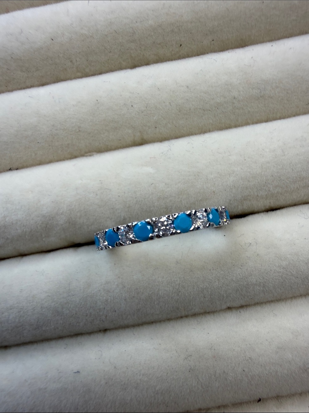 sterling silver turquoise band